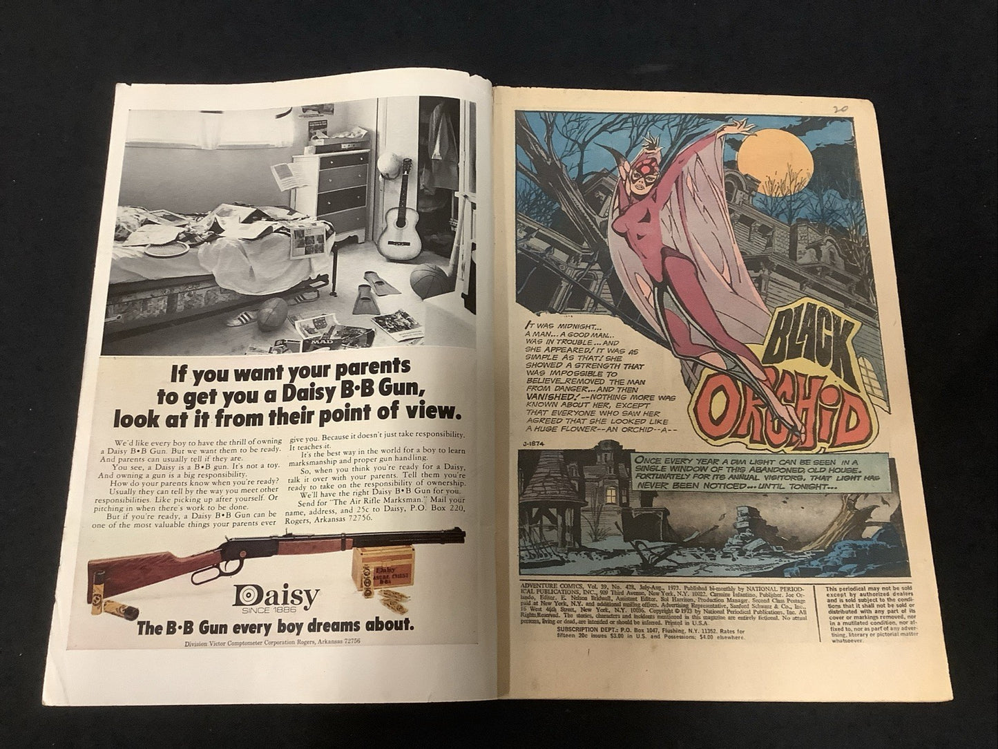 Adventure Comics #428 (DC Comics July-August 1973) VG (4.0) Black Orchid