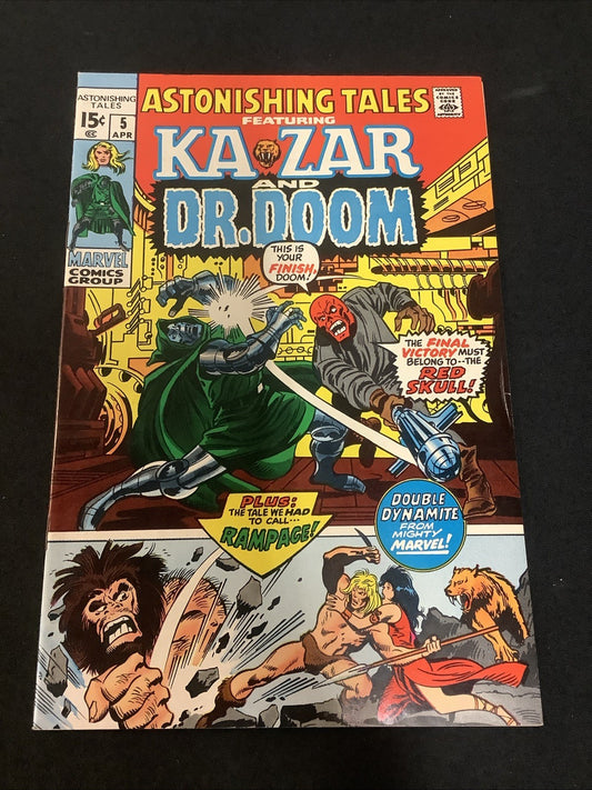 Astonishing Tales #5 (Marvel Comics April 1971) VF- (7.5) Kazar And Dr. Doom