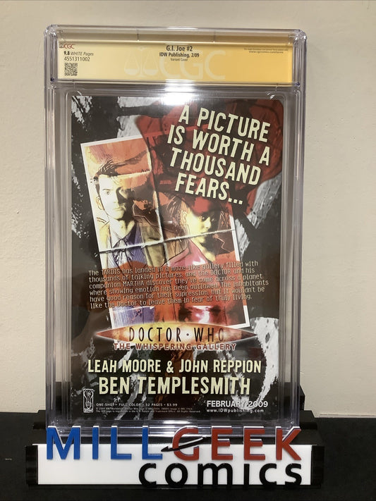 GI Joe #2 (Feb 2009) CGC Graded 9.8 (NM/M) White Pages, Adam Hughes Autographed!