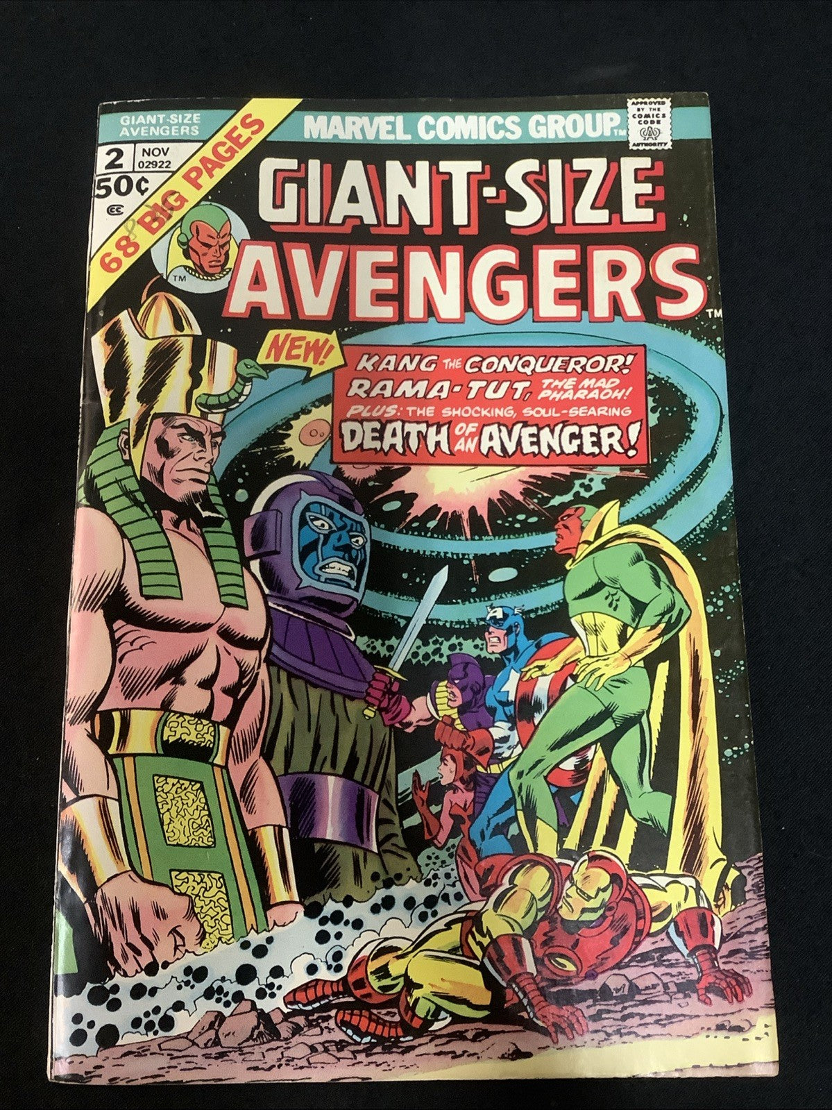 Giant-Size The Avengers #2 (Marvel Comics 1974) F/VF (7.0) Rama-Tut Origin Told