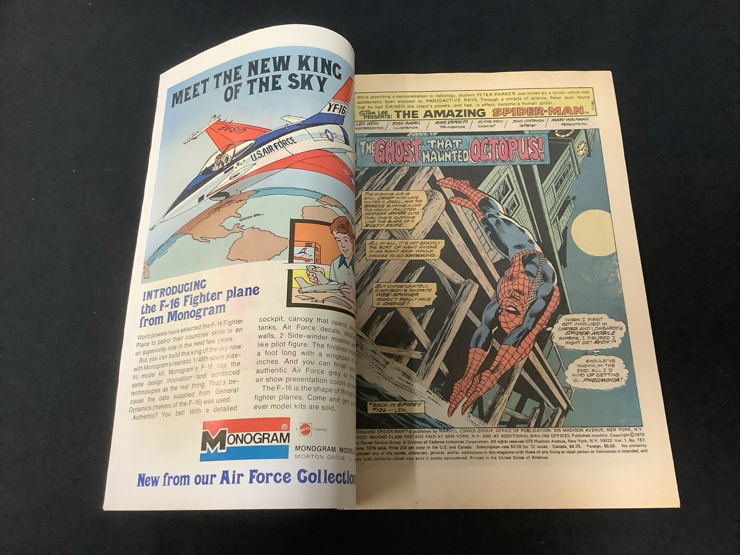 Amazing Spider-Man #157 (Marvel Comics June 1976) VF- (7.5) Doctor Octopus